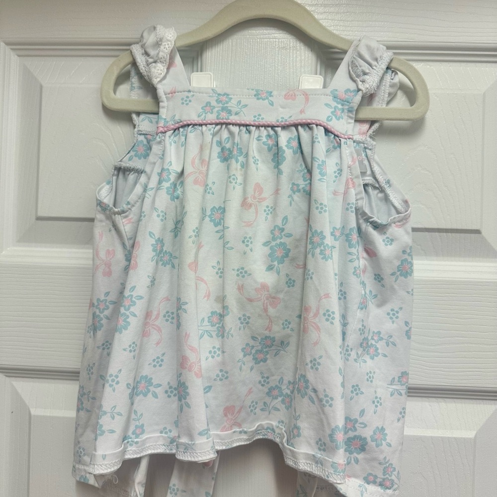 Cecil and Lou Girls 2-Piece Bow Printed Set